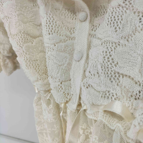 ザラ ZARA L/S レースデザイントップス レディース import:M