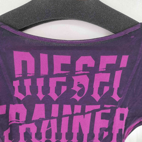 ディーゼル DIESEL TRAINER ROCK バックオープン プリントカットソー レディース XXS