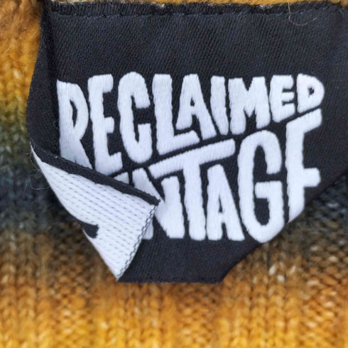RECLAIMED VINTAGE 襟付きグラデーションボーダーカーディガン レディース 8