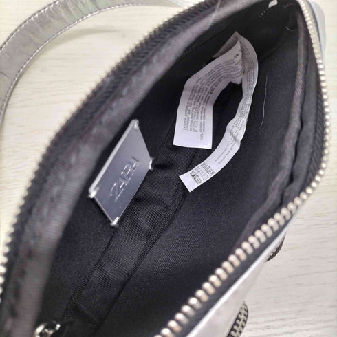 ザラ ZARA ポケットクロスボディバッグ シルバー レディース