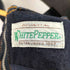 white pepper フラワー刺繍 デニムサロペット レディース