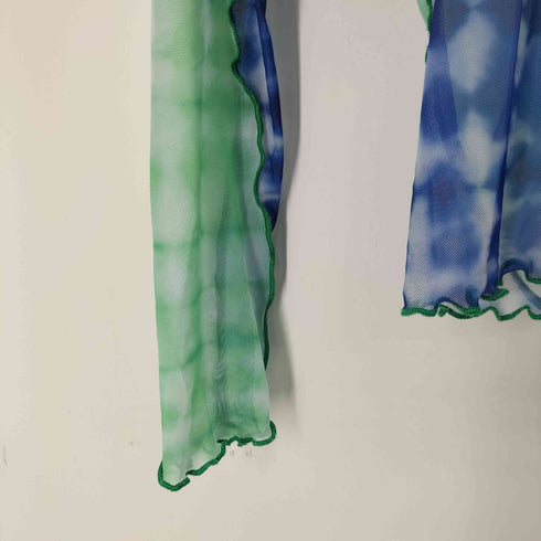 ザラ ZARA 総柄 シアートップス レディース import:M