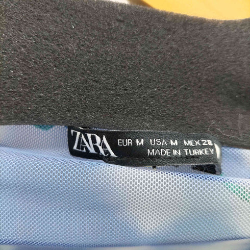 ザラ ZARA 総柄 シアートップス レディース import:M