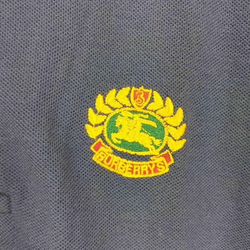 バーバリーズ BURBERRYS USA製 ワンポイント刺繍 半袖ポロシャツ メンズ JPN:S
