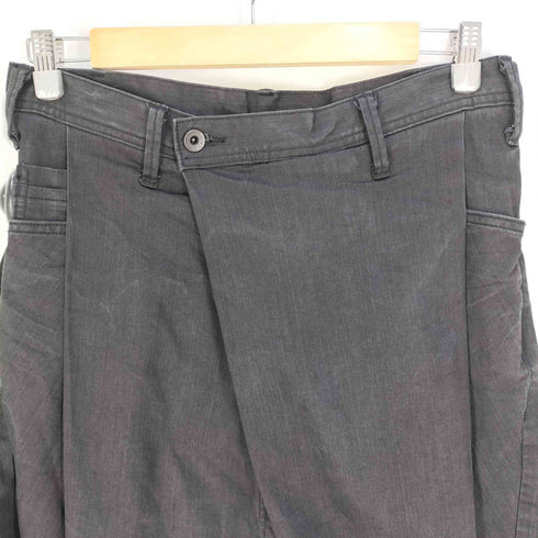 ユリウス JULIUS ERRORED; 8oz STRETCH DENIM クロップド サルエル デニムパンツ メンズ 1