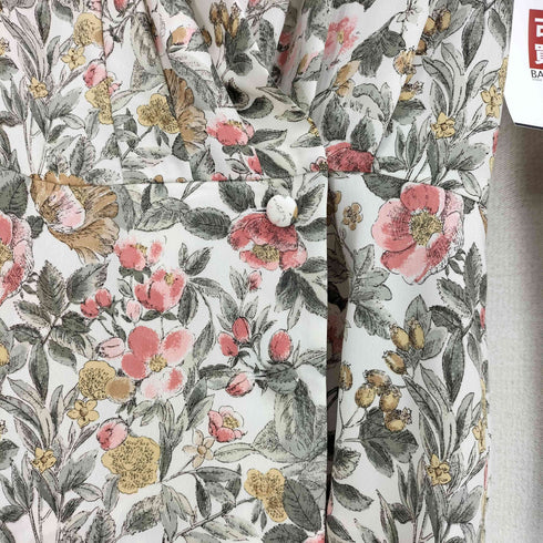 ハナエモリ HANAE MORI 花柄 1B ポリブラウス レディース JPN:9号