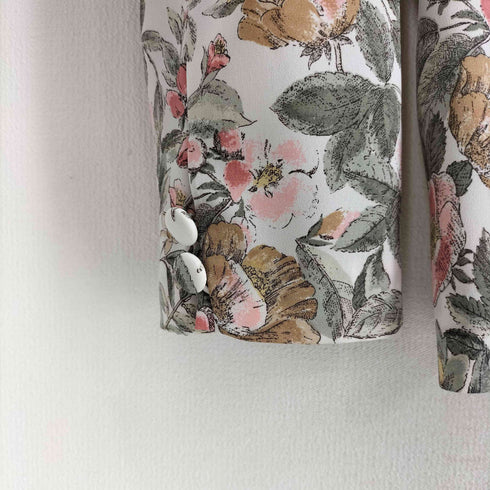 ハナエモリ HANAE MORI 花柄 1B ポリブラウス レディース JPN:9号