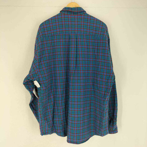 エディーバウアー Eddie Bauer 90S 白タグ チェックネルシャツ メンズ XL