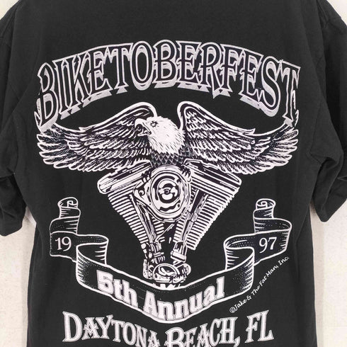 RUGGED TEES 1997コピーライト MADE IN USA 両面プリントTシャツ 袖裾シングル メンズ M