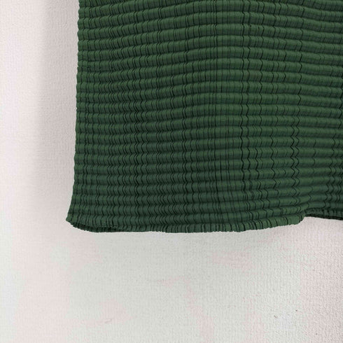 イッセイミヤケ ISSEY MIYAKE 07AW ヘンプ ストレッチ プリーツ 半袖カットソー レディース JPN:M
