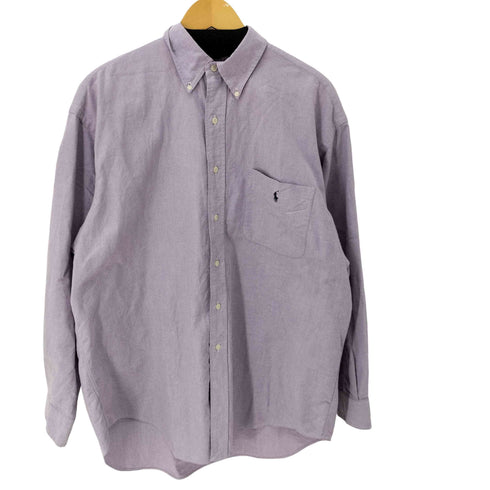 ラルフローレン RALPH LAUREN 90s BIG SHIRT スモールポニー刺繍 ワンポケットL/Sボタンダウンシャツ メンズ import:L