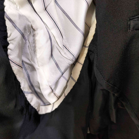 コムデギャルソンオムプリュス COMME des GARCONS HOMME PLUS AD1997 バイアス期 ウールギャバ マオカラー シングルテーラードジャケット メンズ JPN:S