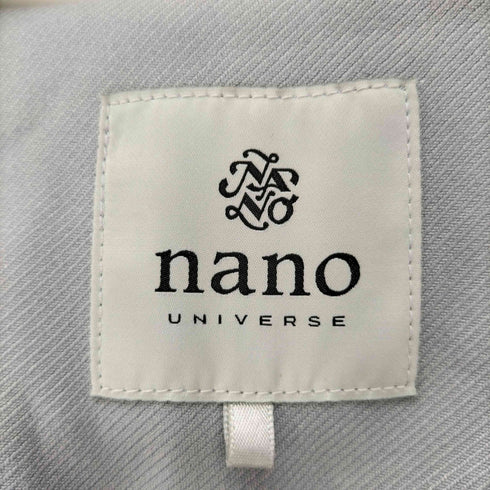 ナノユニバース NANO universe ノーカラー スナップボタン レーヨン混ポリエステル ロングコート レディース JPN:38