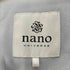 ナノユニバース NANO universe ノーカラー スナップボタン レーヨン混ポリエステル ロングコート レディース JPN:38
