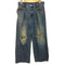 ロデオクラウンズワイドボウル RCWB/RODEO CROWNS WIDE BOWL 24AW タックワイドクラッシュデニムパンツ レディース JPN:M