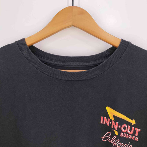 インアウトバーガー IN-N-OUT BURGER ホンジュラス製 プリント クルーネック Tシャツ メンズ import:XL
