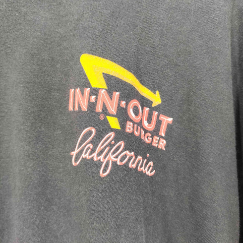 インアウトバーガー IN-N-OUT BURGER ホンジュラス製 プリント クルーネック Tシャツ メンズ import:XL