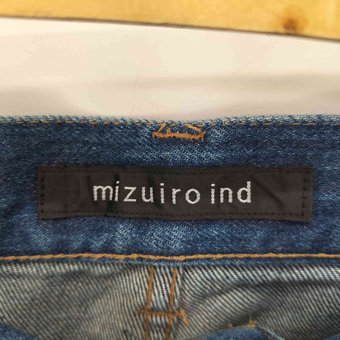 ミズイロインド mizuiro ind high waist wide damage denim レディース JPN:1