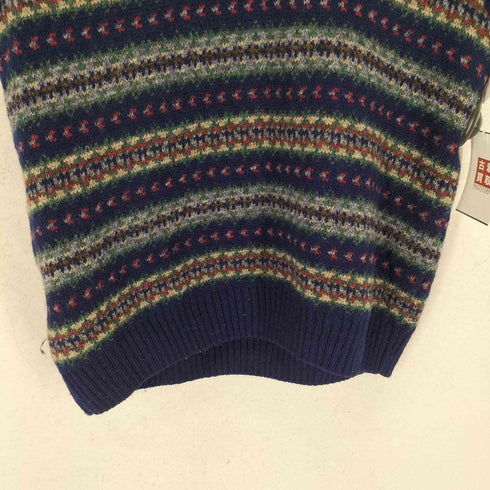 エルエルビーン L.L.Bean 80~90S MADE IN GREAT BRITAIN シェットランドニットベスト メンズ L