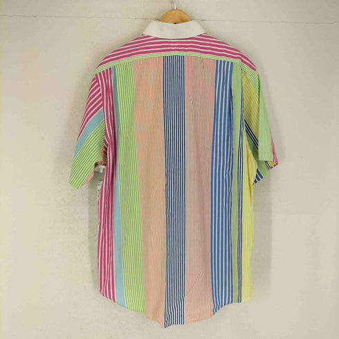 ポロバイラルフローレン Polo by RALPH LAUREN REGENT CUSTOM FIT マルチストライプ 半袖シャツ メンズ US:36