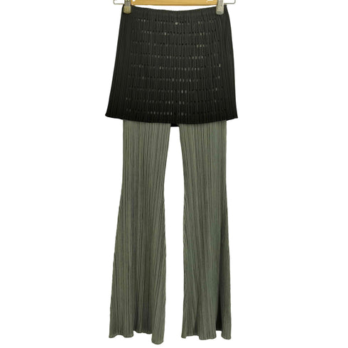 プリーツプリーズイッセイミヤケ PLEATS PLEASE ISSEY MIYAKE 15SS スカート レイヤード プリーツ フレア パンツ レディース JPN:1