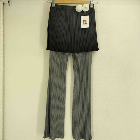 プリーツプリーズイッセイミヤケ PLEATS PLEASE ISSEY MIYAKE 15SS スカート レイヤード プリーツ フレア パンツ レディース JPN:1