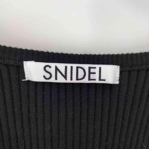 スナイデル snidel 22SS レーヨン コルセットニット プルオーバー レディース F