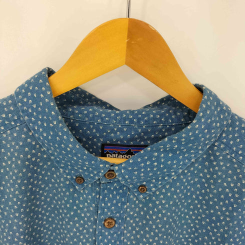 パタゴニア patagonia 17SS コットン総柄ハーフボタンS/Sシャツ メンズ import:XXL