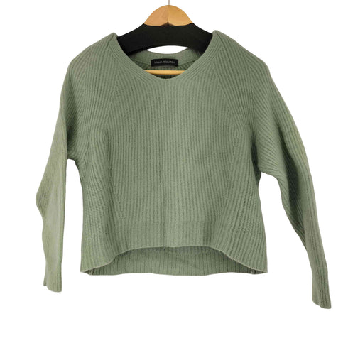 アーバンリサーチ URBAN RESEARCH AIRWOOL畦Vネックプルオーバー レディース FREE