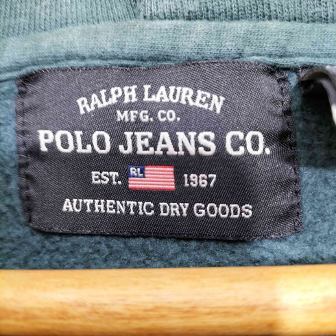 ポロジーンズカンパニーラルフローレン POLO JEANS COMPANY RALPH LAUREN 00S ロゴプリント プルオーバーパーカー メンズ import:XL