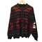 Impact 90S 総柄 マルチカラー ニットセーター メンズ import:XL
