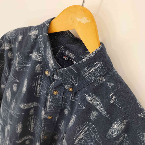 ピューリタン PURITAN 90S コットン総柄S/SBDシャツ メンズ JPN:L