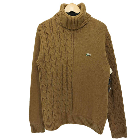 ラコステ LACOSTE アシンメトリータートルネックニットセーター メンズ import:S