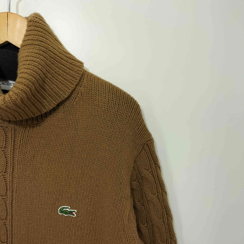 ラコステ LACOSTE アシンメトリータートルネックニットセーター メンズ import:S