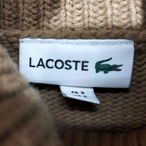 ラコステ LACOSTE アシンメトリータートルネックニットセーター メンズ import:S