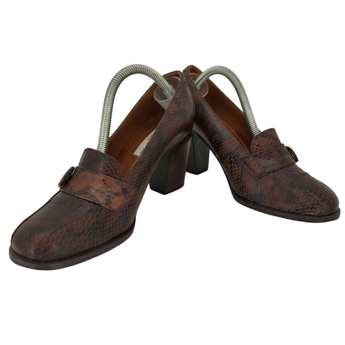 CHARLES DAVID パイソン ヒールパンプス レディース EUR:39