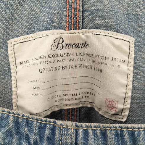 ブロカント Brocante ペイント デニムオーバーオール レディース 2