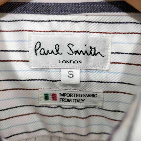 ポールスミスロンドン Paul Smith LONDON 日本製 ストライプ柄 ロングスリーブシャツ メンズ import:S