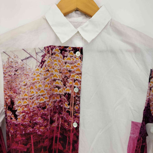 ピーエスポールスミス PS Paul Smith フォトプリント コットンシャツ レディース JPN:38