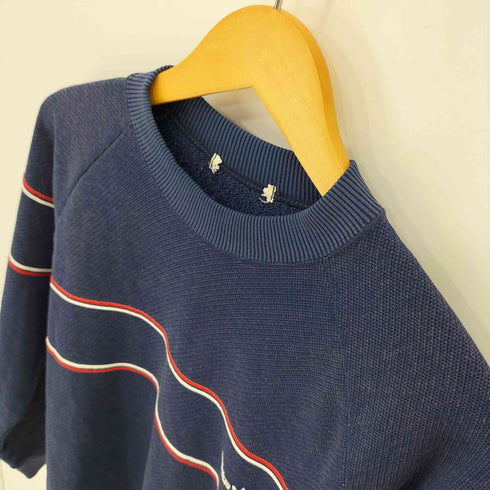 アディダス adidas 80S~90S デサント トレフォイルロゴ刺繍 ラグランスウェット メンズ