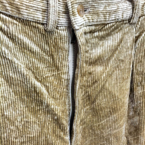パパス papas 2タック 太畝 コーデュロイパンツ メンズ