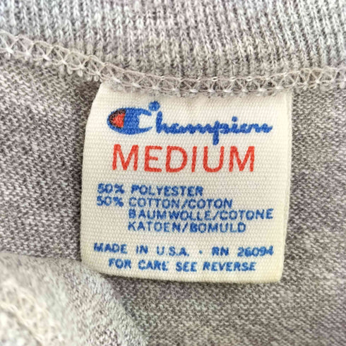 チャンピオン Champion トリコタグ USA製 HARVARD 染み込み クルーネックTシャツ メンズ import:M