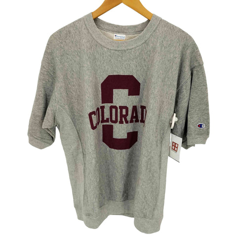 チャンピオン Champion REVERSE WEAVE HALF SLEEVE CREW NECK SWEAT メンズ JPN:L