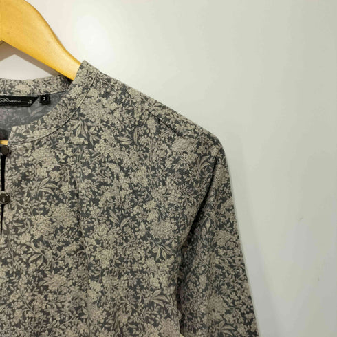 ジェイスローアン J.Sloane ボタニカル柄 コーデュロイ L/S ワンピース レディース JPN:2