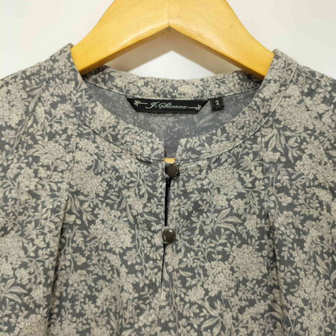 ジェイスローアン J.Sloane ボタニカル柄 コーデュロイ L/S ワンピース レディース JPN:2