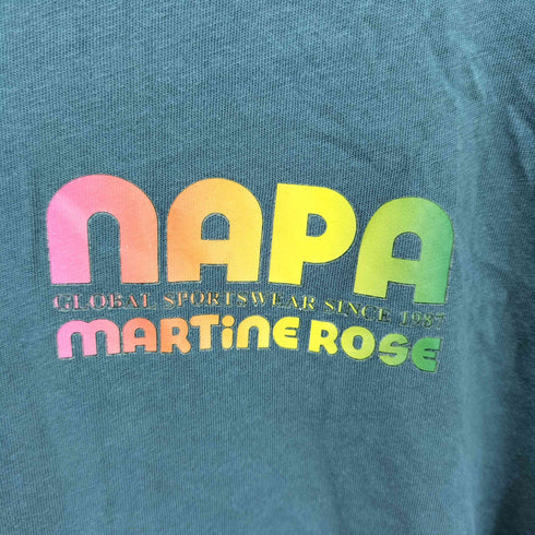 ナパバイマーティンローズ NAPA by MARTINE ROSE S-CARBIS ロゴ プリント クルーネック S/S Tシャツ メンズ import:L