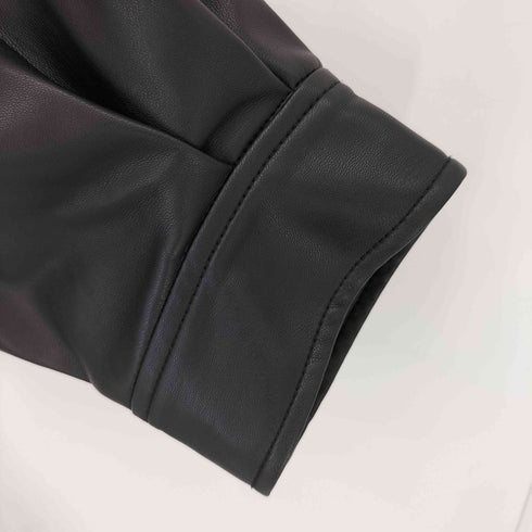 レイビームス Ray BEAMS 22AW フェイク レザー ブルゾン レディース
