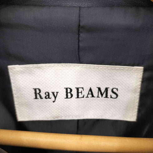 レイビームス Ray BEAMS 22AW フェイク レザー ブルゾン レディース