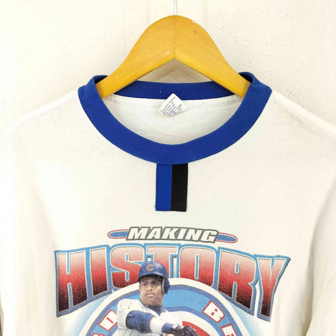 スターター STARTER USA製 SAMMY SOSA レコード クルーネックTシャツ メンズ import:L