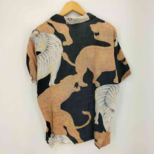 オーシャンパシフィック Ocean Pacific 70S 波タグ 虎 アロハシャツ メンズ import:M